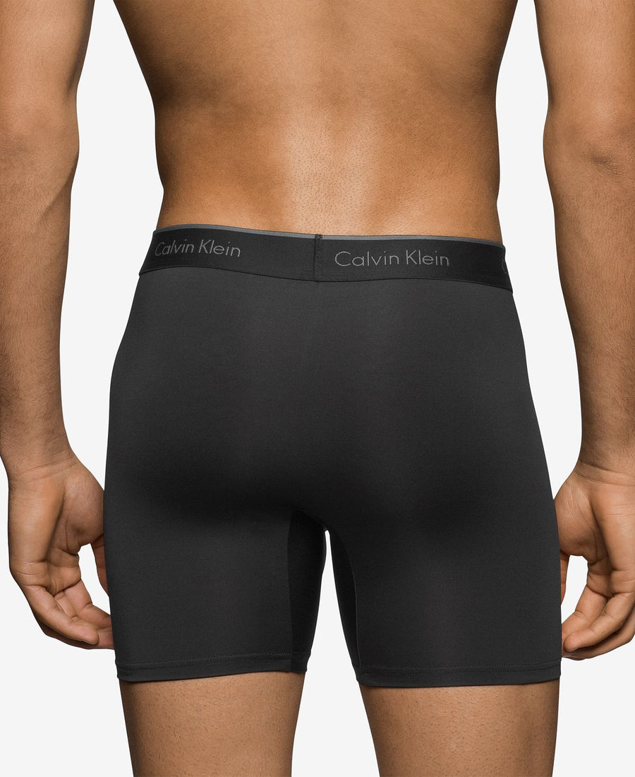 Calvin Klein Microfiber Stretch Boxer Brief 3-pack Black