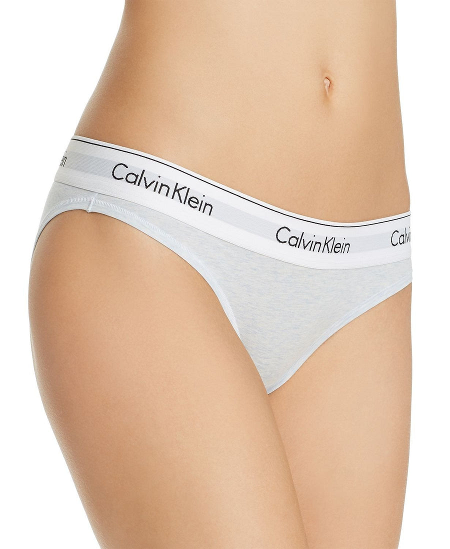 Calvin Klein Modern Cotton Bikini in Wedgewood Heather