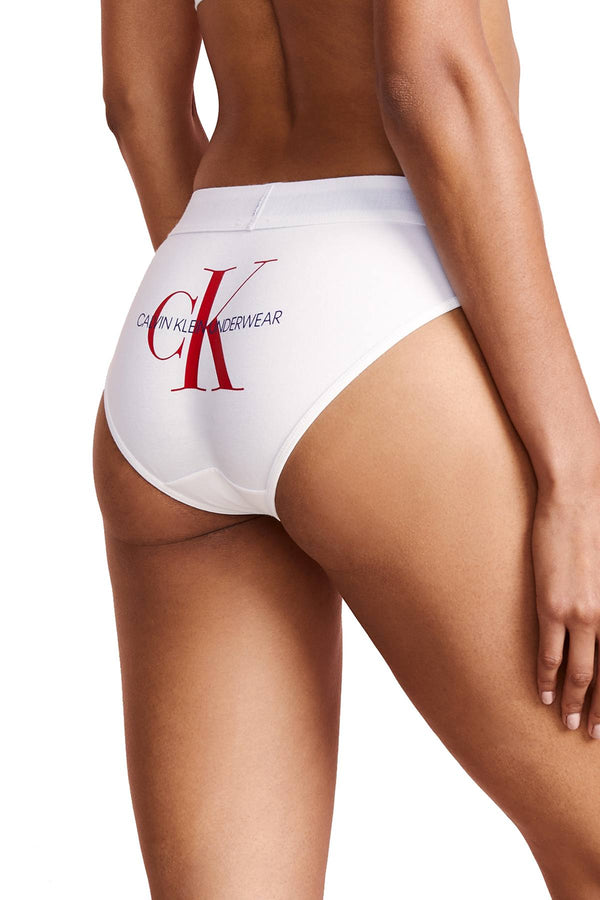 Calvin Klein Monogram Bikini Brief in White