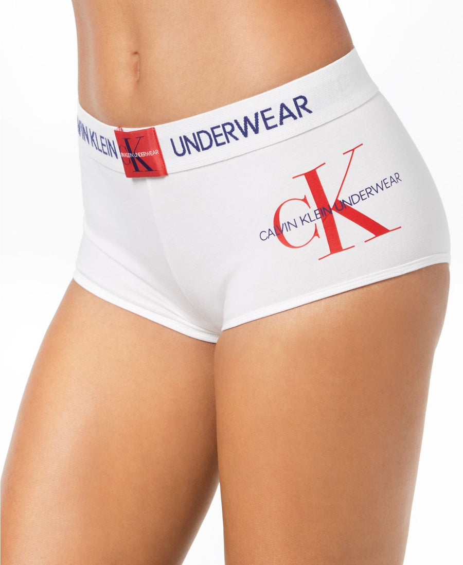 Calvin Klein Monogram Boyshort in White