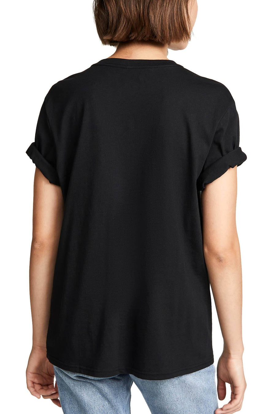 Calvin Klein Monogram Lounge Crew Tee in Black