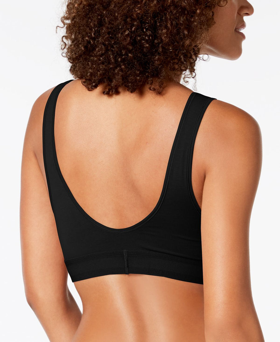 Calvin Klein Monogram Unlined Bralette Qf4918 First At Black