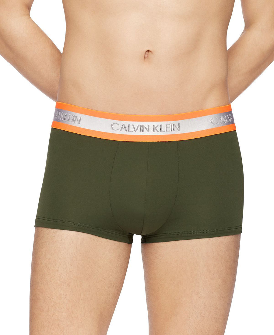 Calvin Klein Neon Low-rise Trunks Green