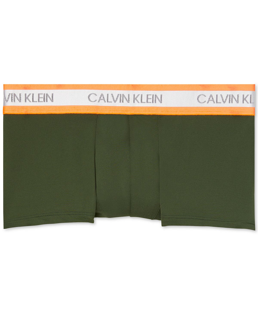 Calvin Klein Neon Low-rise Trunks Green