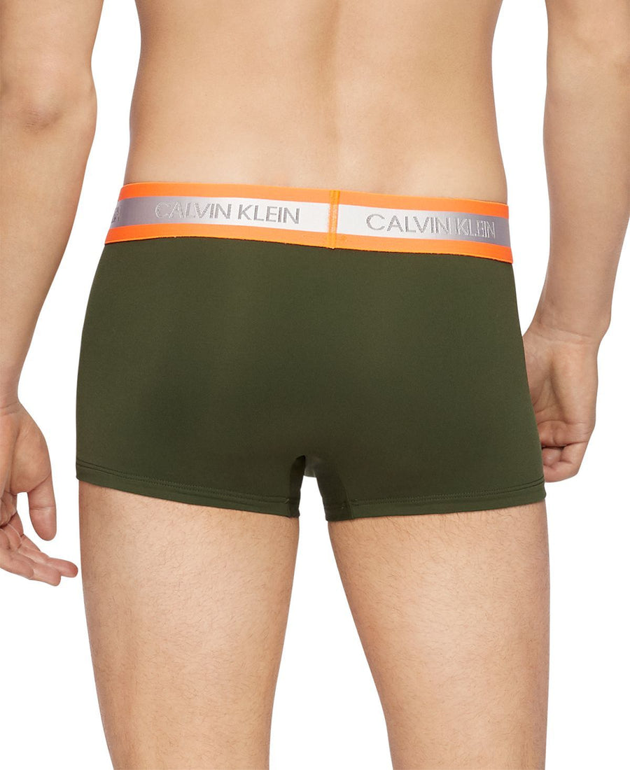 Calvin Klein Neon Low-rise Trunks Green