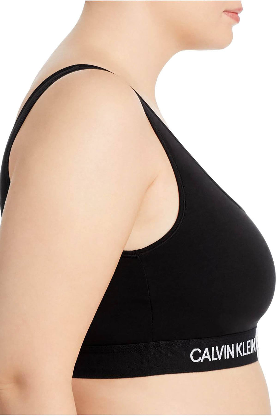 Calvin Klein PLUS Black Monogram Unlined Bralette