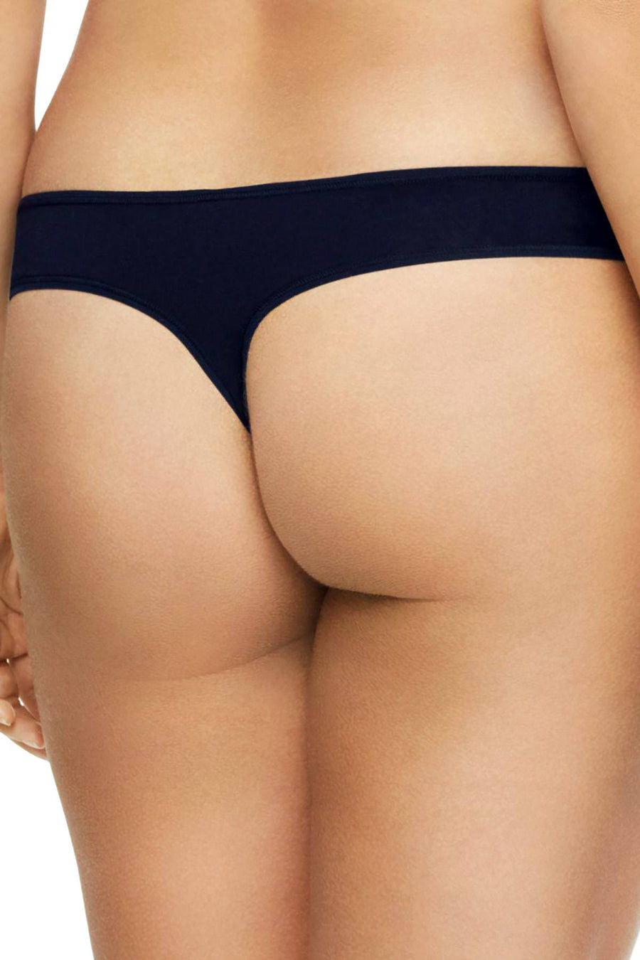 Calvin Klein PLUS Shoreline-Navy Cotton Form Thong