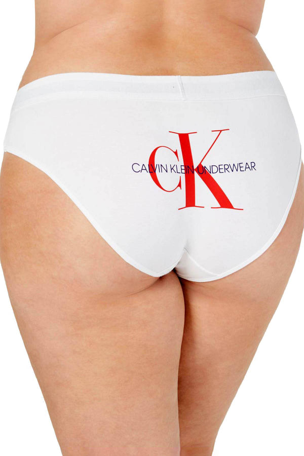Calvin Klein PLUS White Monogram Bikini Brief