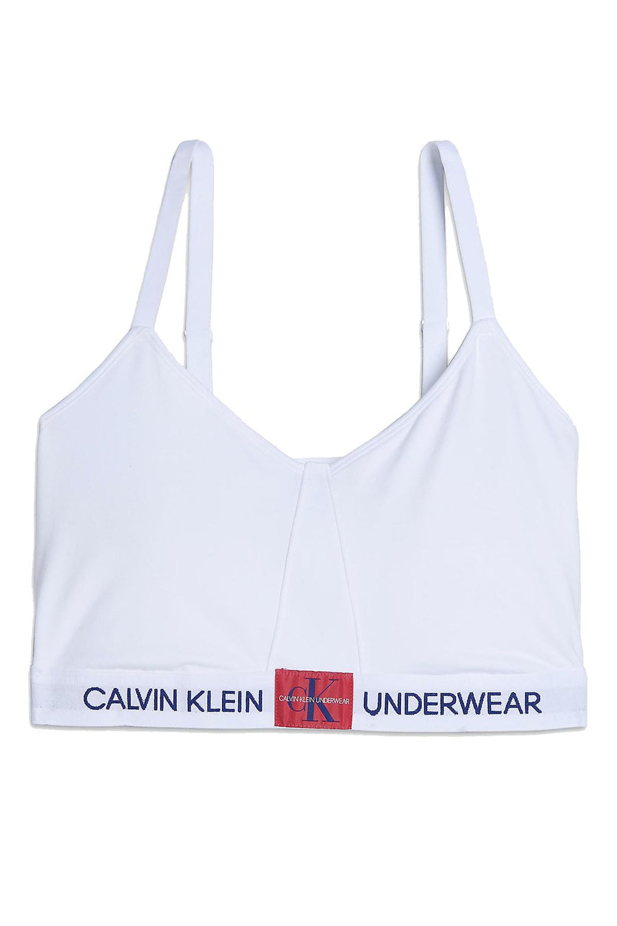 Calvin Klein PLUS White Monogram Triangle Bralette