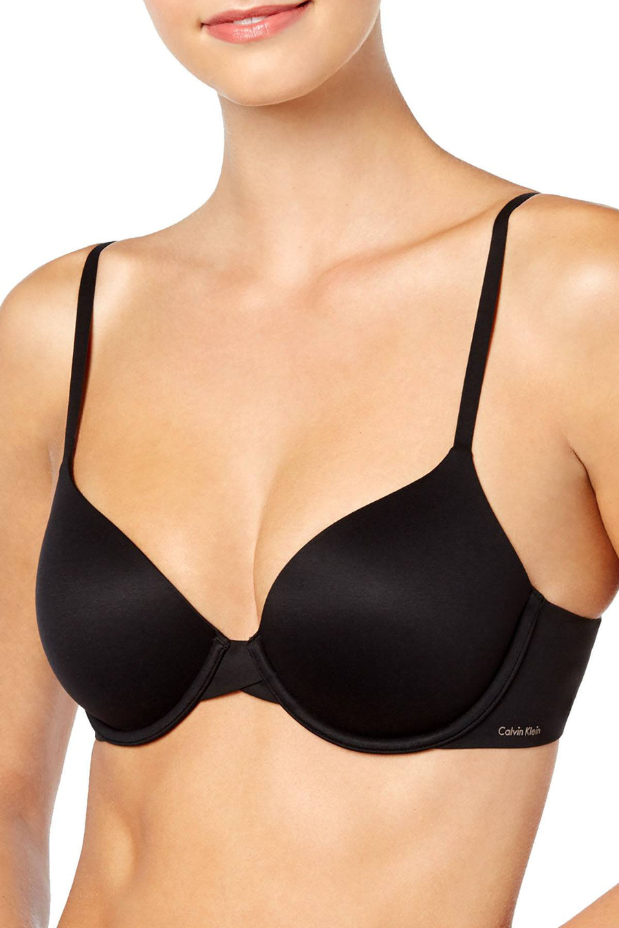 Calvin Klein Perfectly Fit Modern T Shirt Bra in Black