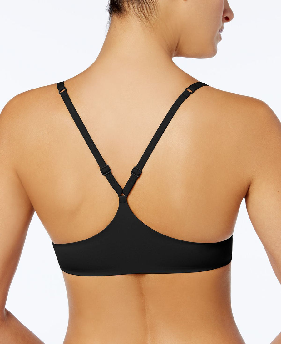 Calvin Klein Perfectly Fit Plunge Racerback Bra Qf1092 Black