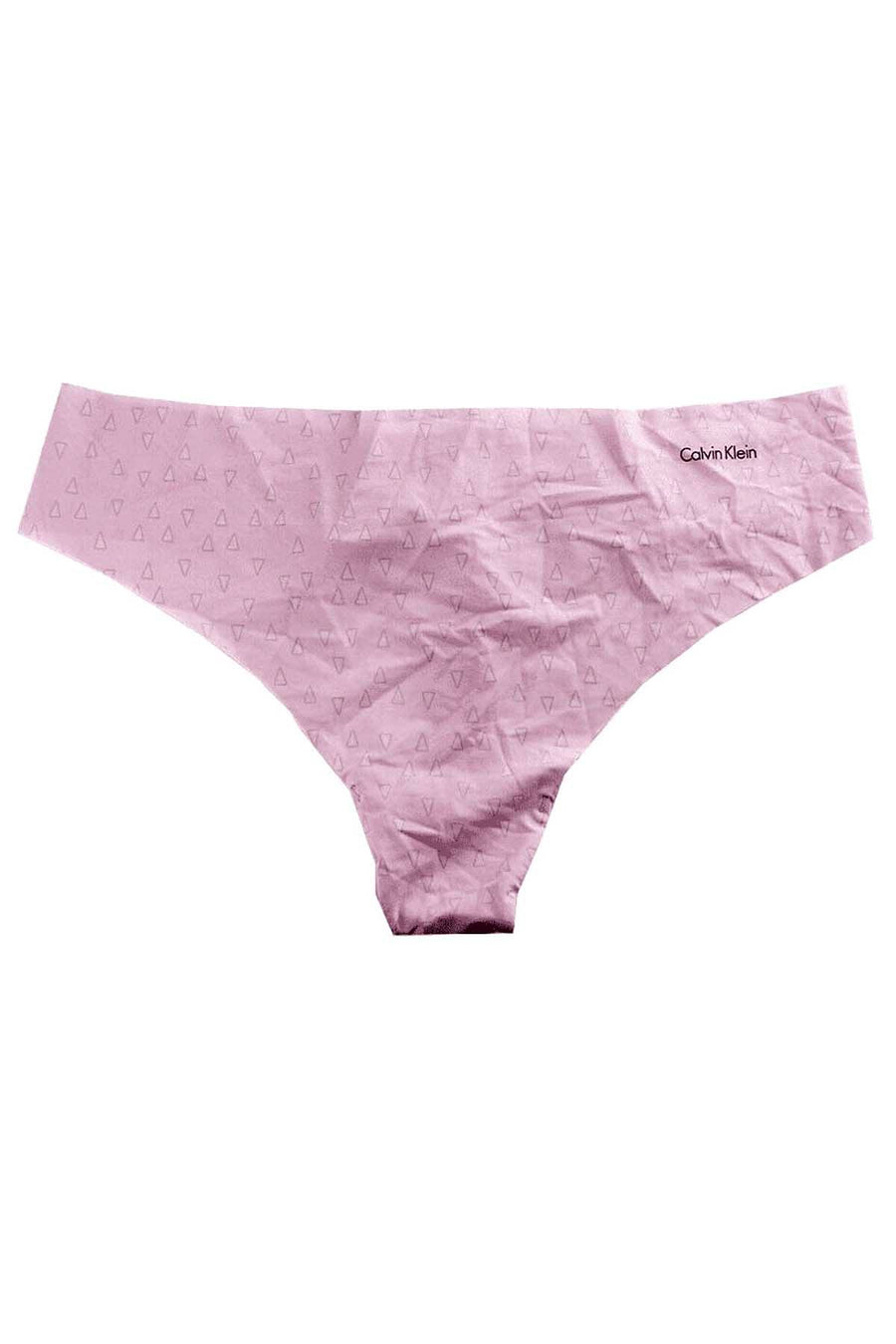 Calvin Klein Pink Triangle Print Invisibles Thong