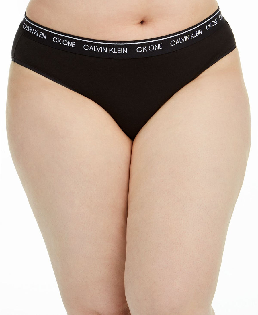 Calvin Klein Plus Ck One Cotton Bikini Underwear Qf6019 Black