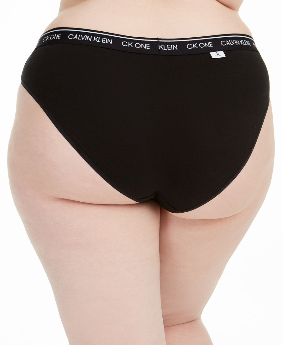 Calvin Klein Plus Ck One Cotton Bikini Underwear Qf6019 Black