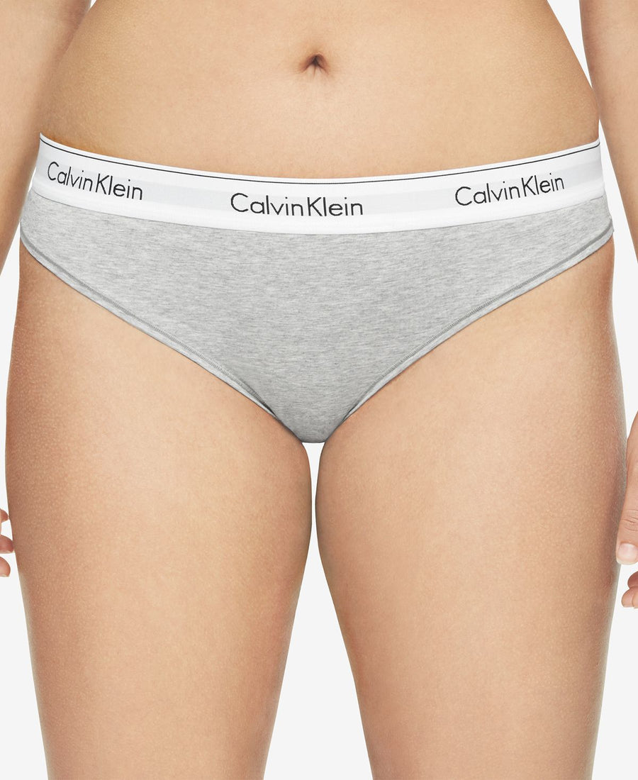 Calvin Klein Plus Modern Cotton Thong Qf5117 Gray