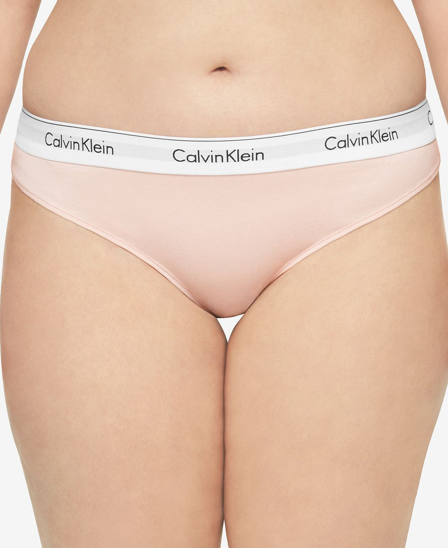 Calvin Klein Plus Modern Cotton Thong Qf5117 Nymph's Thigh