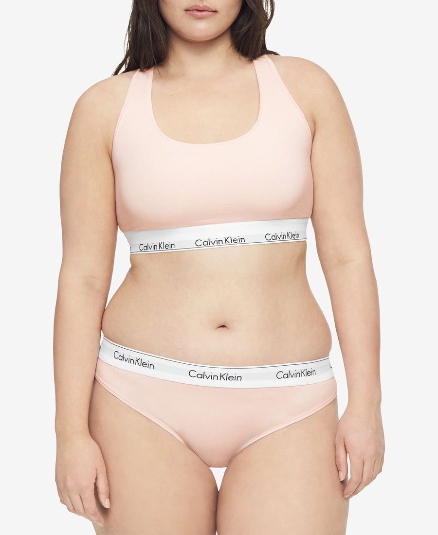 Calvin Klein Plus Modern Cotton Thong Qf5117 Nymph's Thigh