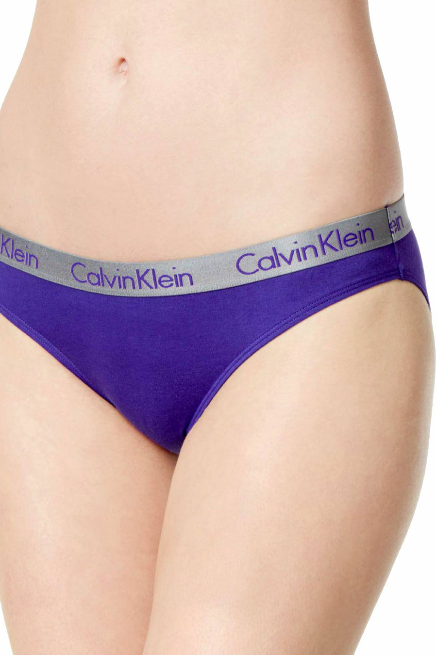 Calvin Klein Polymer-Blue (Purple) Radiant Cotton Bikini