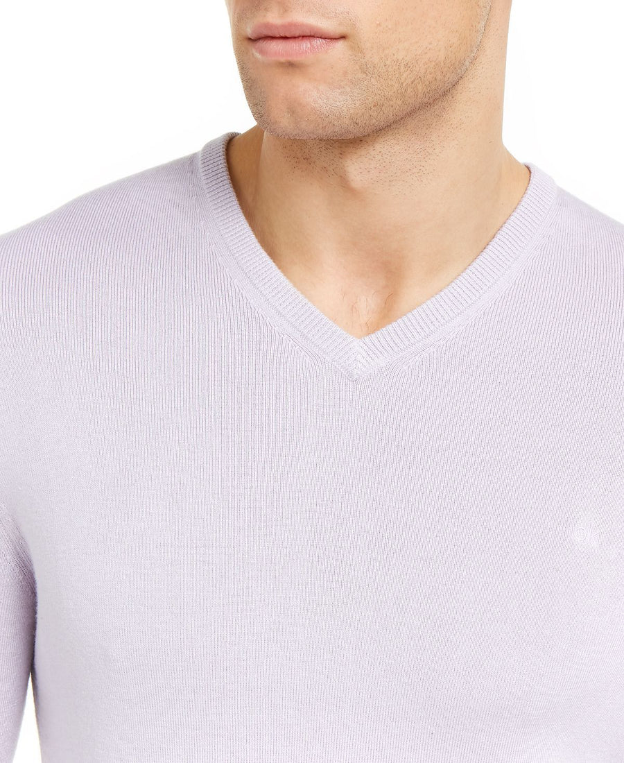 Calvin Klein Regular-fit V-neck Sweater Orchard Purple