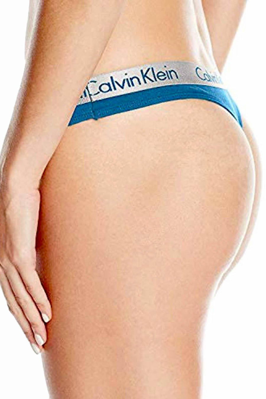 Calvin Klein Searching-Blue Radiant Cotton Thong