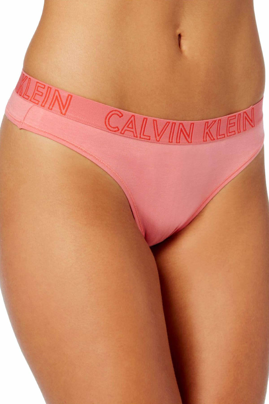 Calvin Klein Sensation-Pink Ultimate Logo-Waist Thong