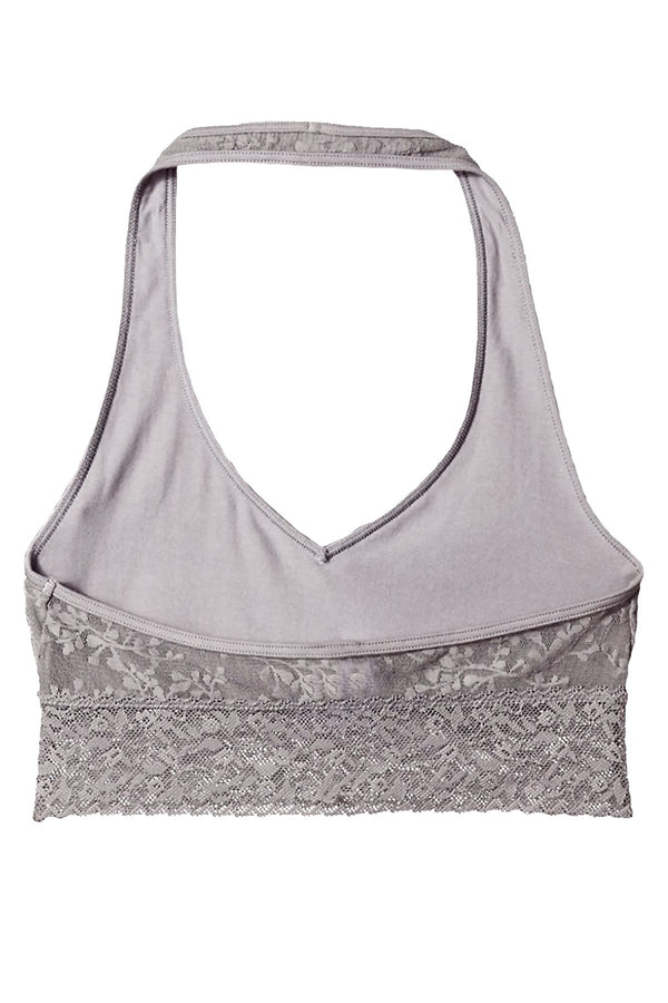 Calvin Klein Silverlock Bare Lace Halter Bralette