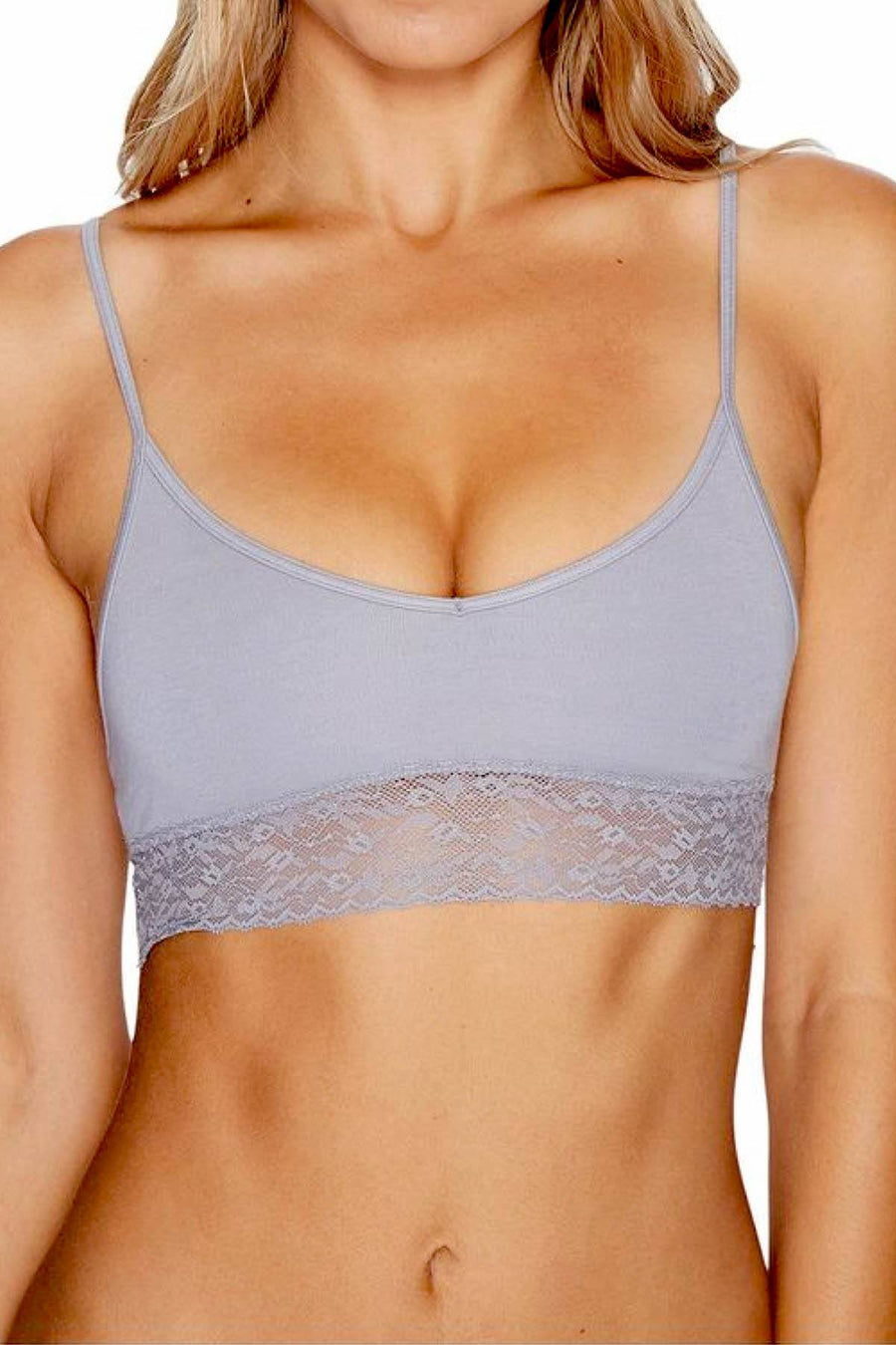 Calvin Klein Silverlock Exclusive Bare Lace-trim Bralette