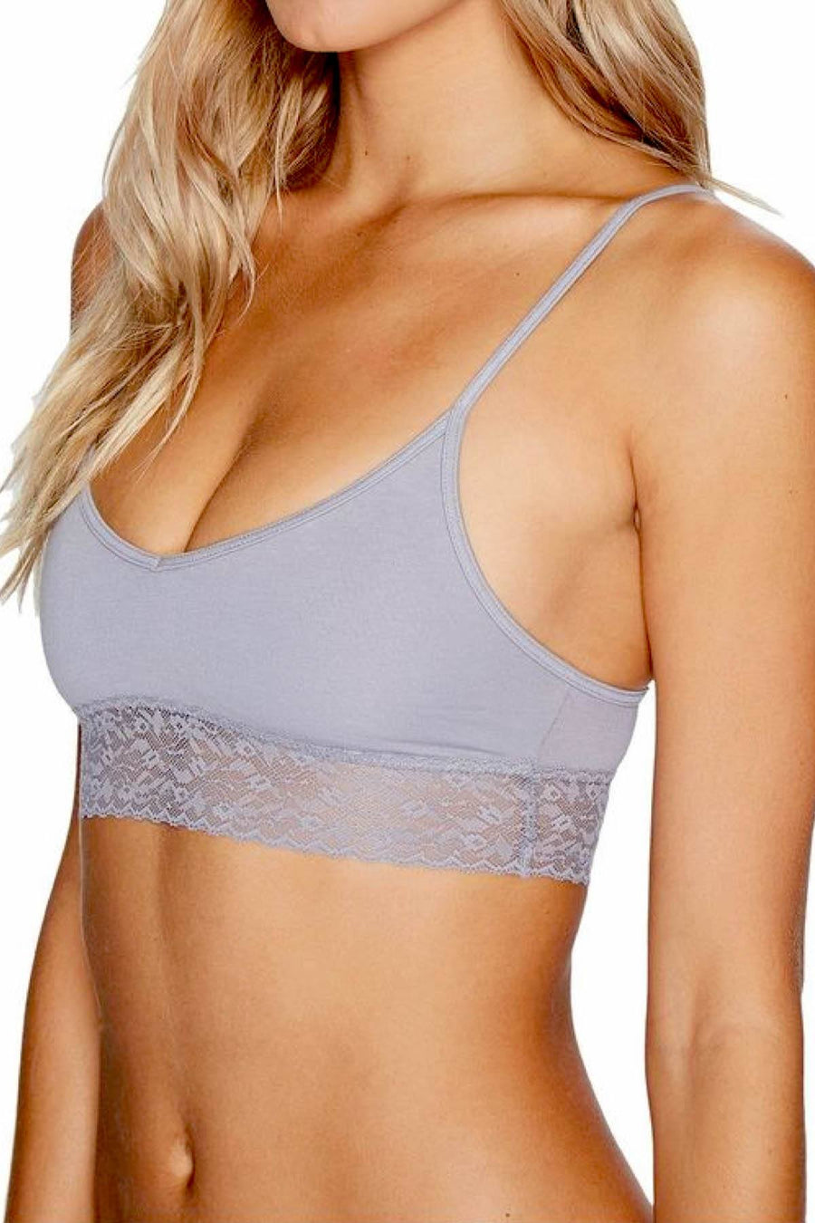 Calvin Klein Silverlock Exclusive Bare Lace-trim Bralette