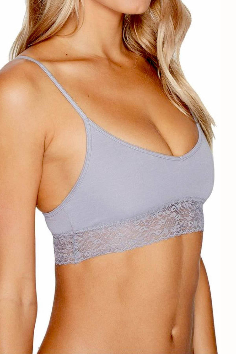 Calvin Klein Silverlock Exclusive Bare Lace-trim Bralette