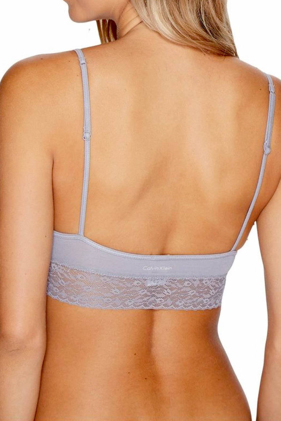 Calvin Klein Silverlock Exclusive Bare Lace-trim Bralette