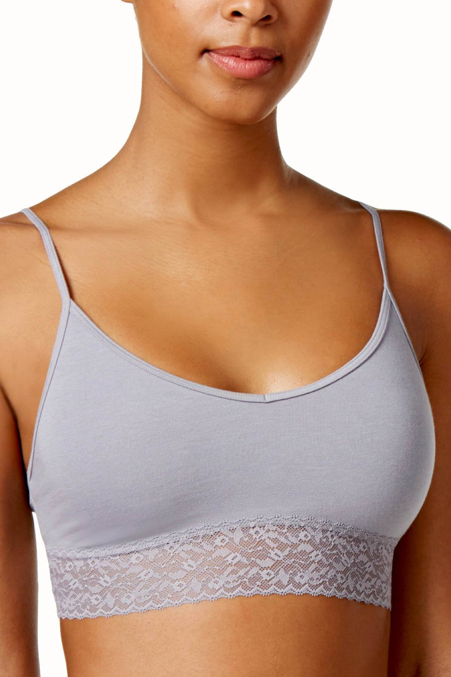 Calvin Klein Silverlock Exclusive Bare Lace-trim Bralette