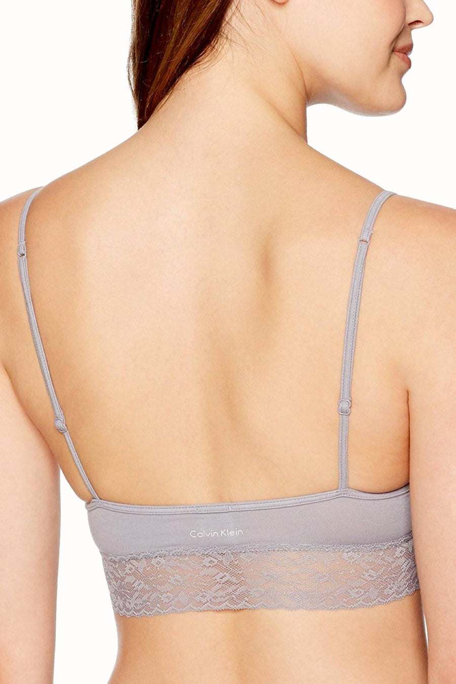 Calvin Klein Silverlock Exclusive Bare Lace-trim Bralette