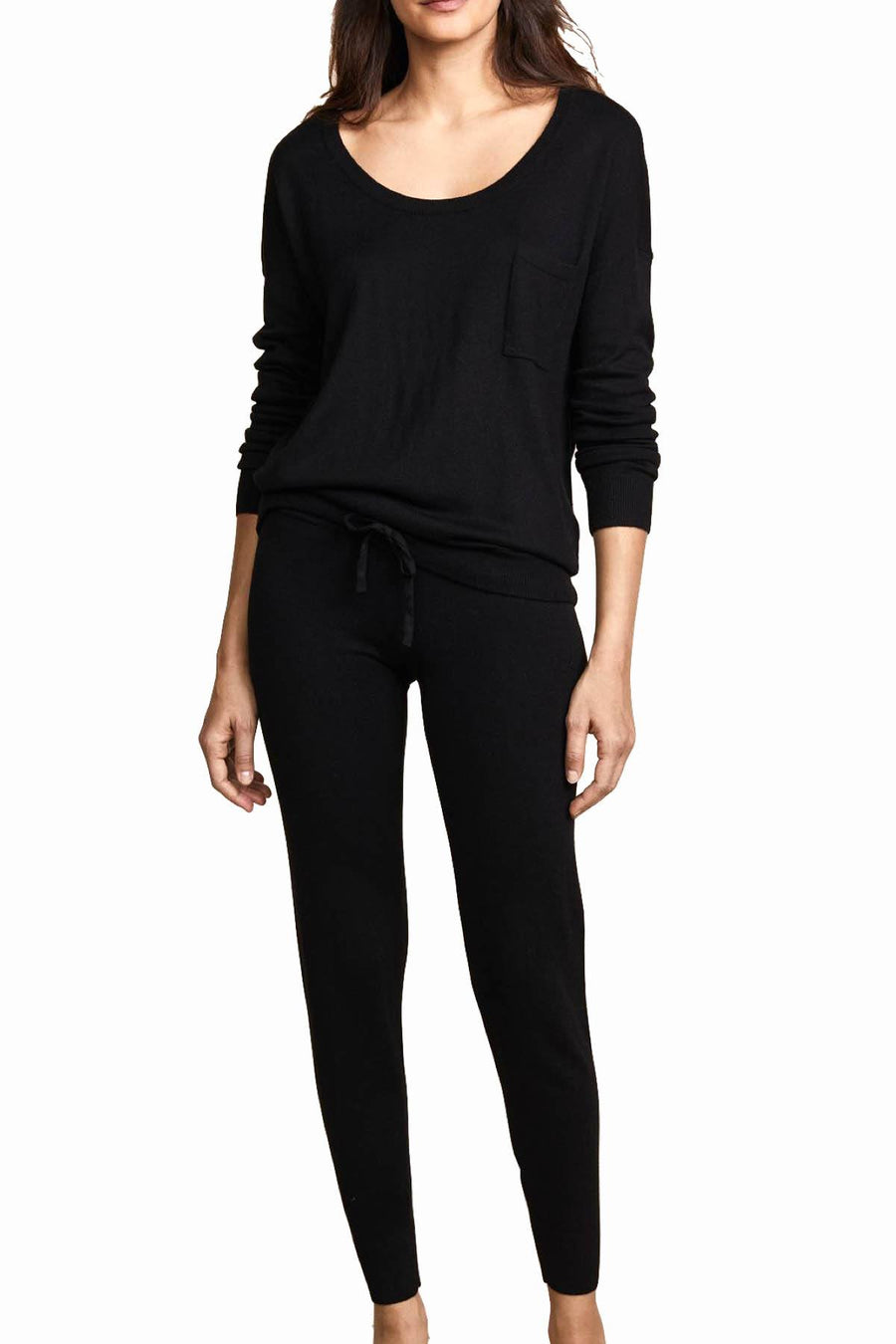 Calvin Klein Sleepwear Black Pure-Knits Long-Sleeve Lounge Top