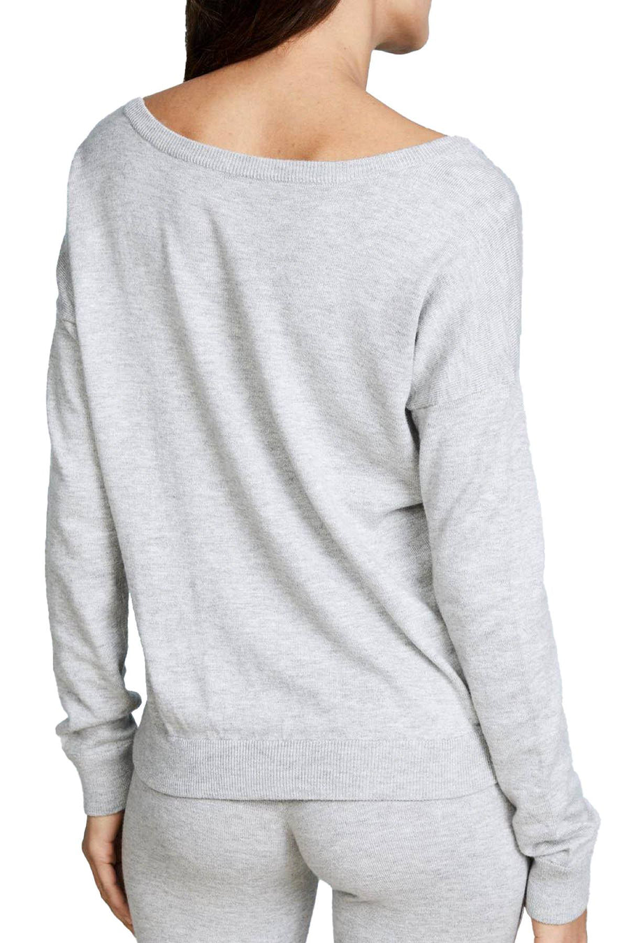 Calvin Klein Sleepwear Grey Pure-Knits Long-Sleeve Lounge Top