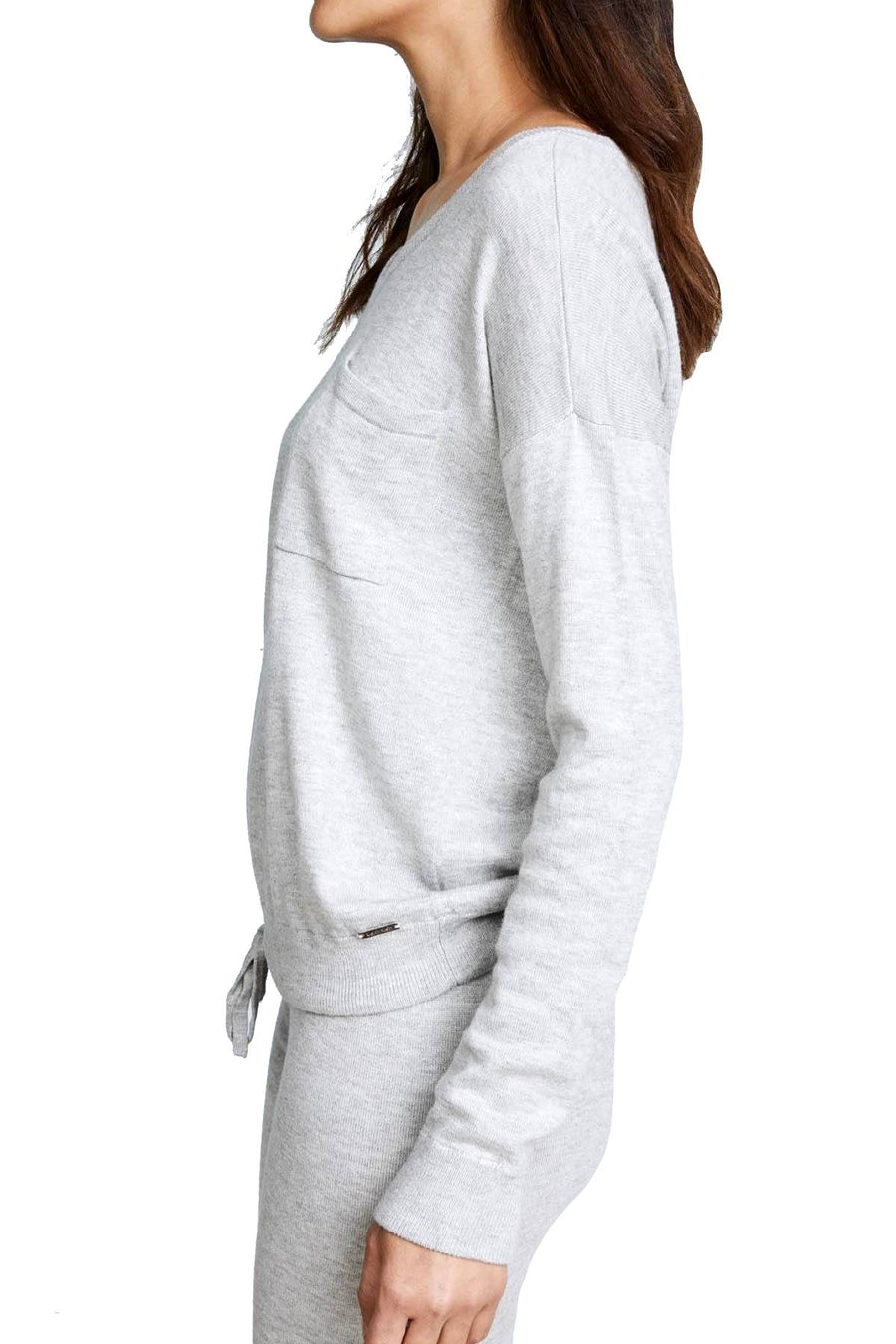 Calvin Klein Sleepwear Grey Pure-Knits Long-Sleeve Lounge Top