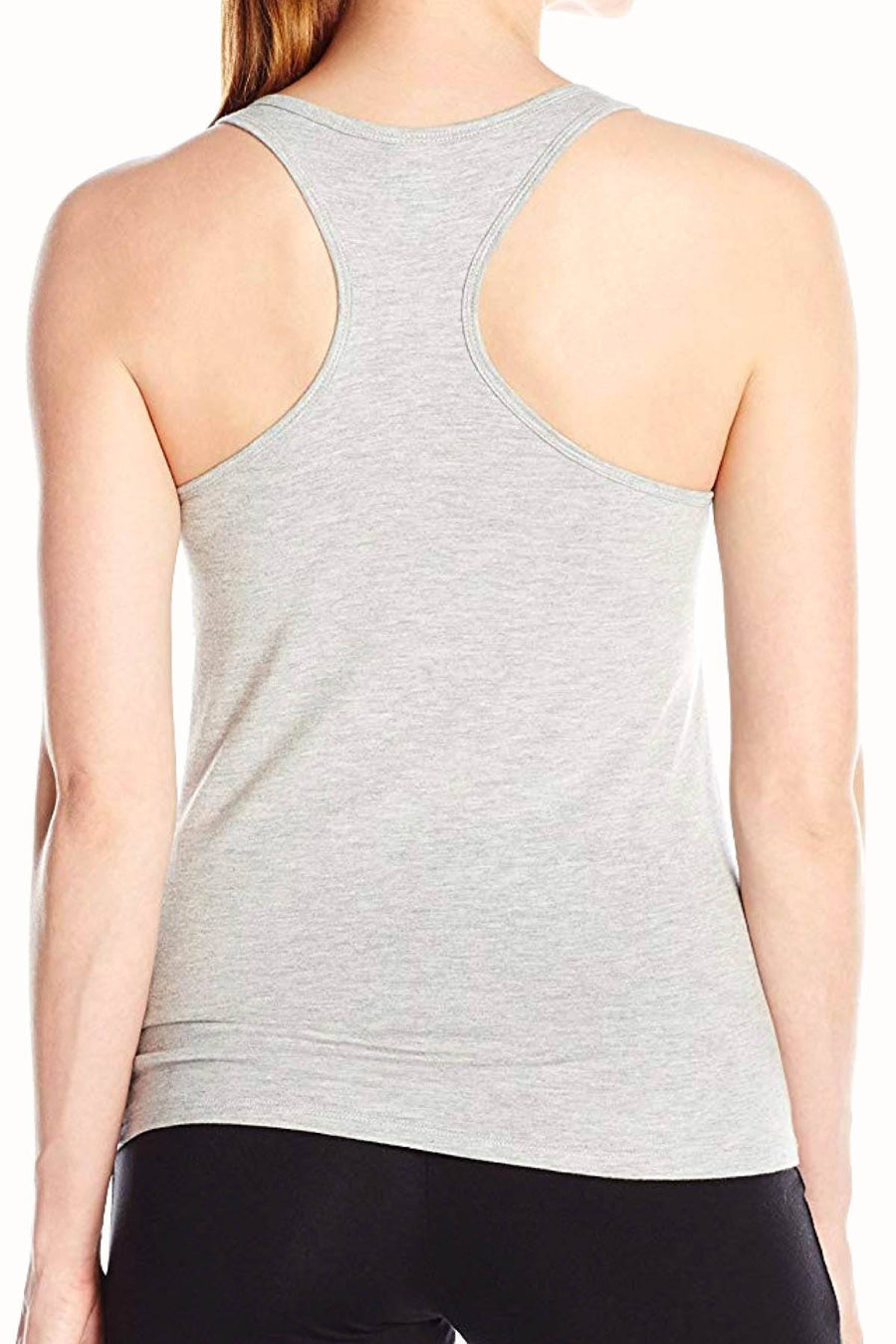 Calvin Klein Sleepwear Heather-Grey Logo Racerback Tank Top