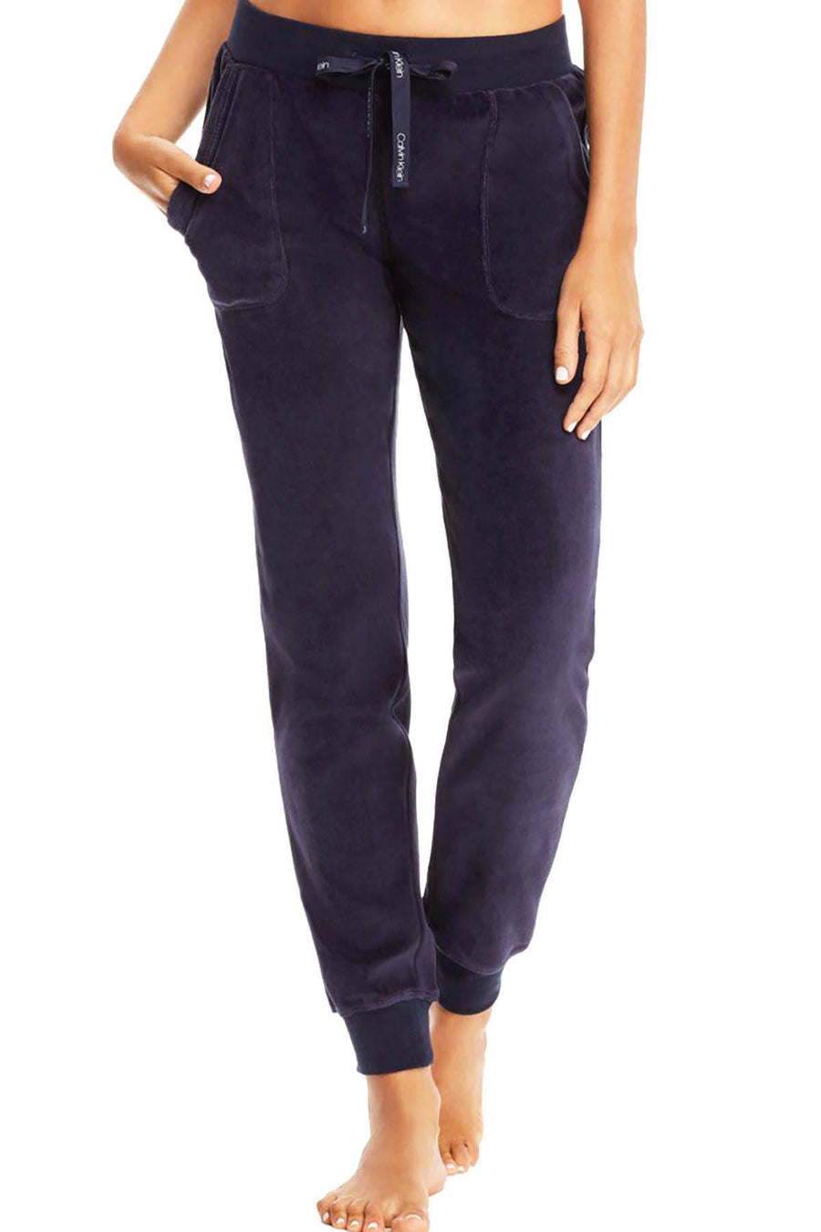 Calvin Klein Sleepwear Shoreline Navy Velour Lounge Jogger Pant