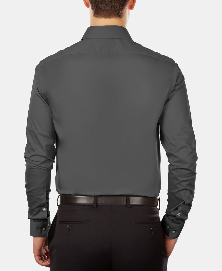 Calvin Klein Slim-fit Stretch Flex Collar Dress Shirt Online Exclusive Grey