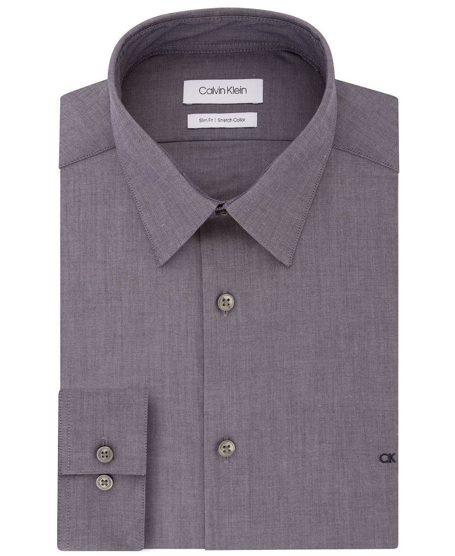Calvin Klein Slim-fit Stretch Flex Collar Dress Shirt Online Exclusive Navy