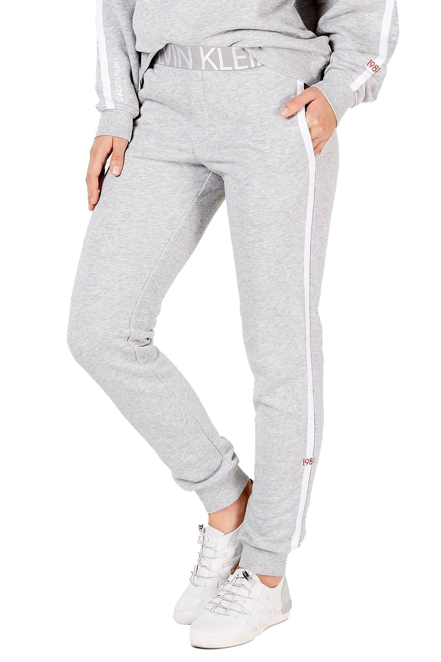 Calvin Klein Statement 1981 Logo Jogger Pant in Grey Heather