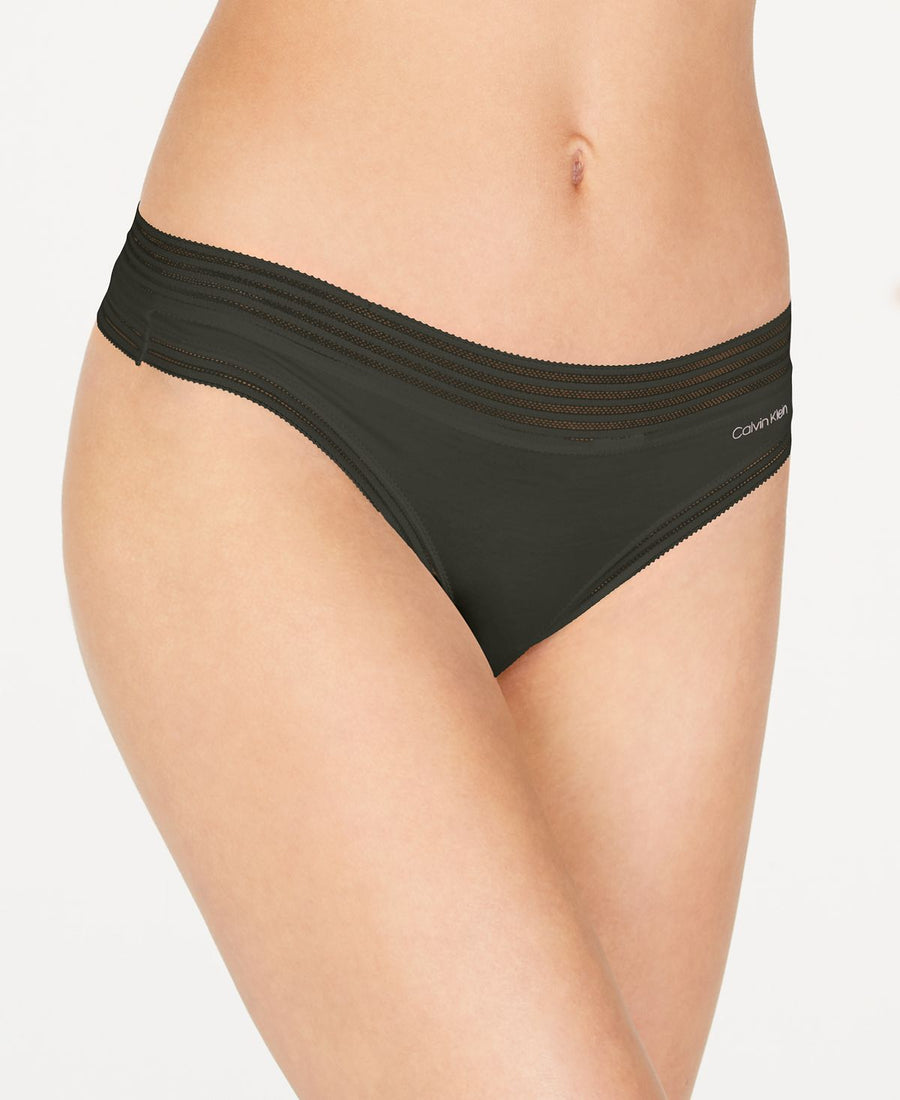 Calvin Klein Striped-waist Thong Underwear Qd3670 Duffel Bag