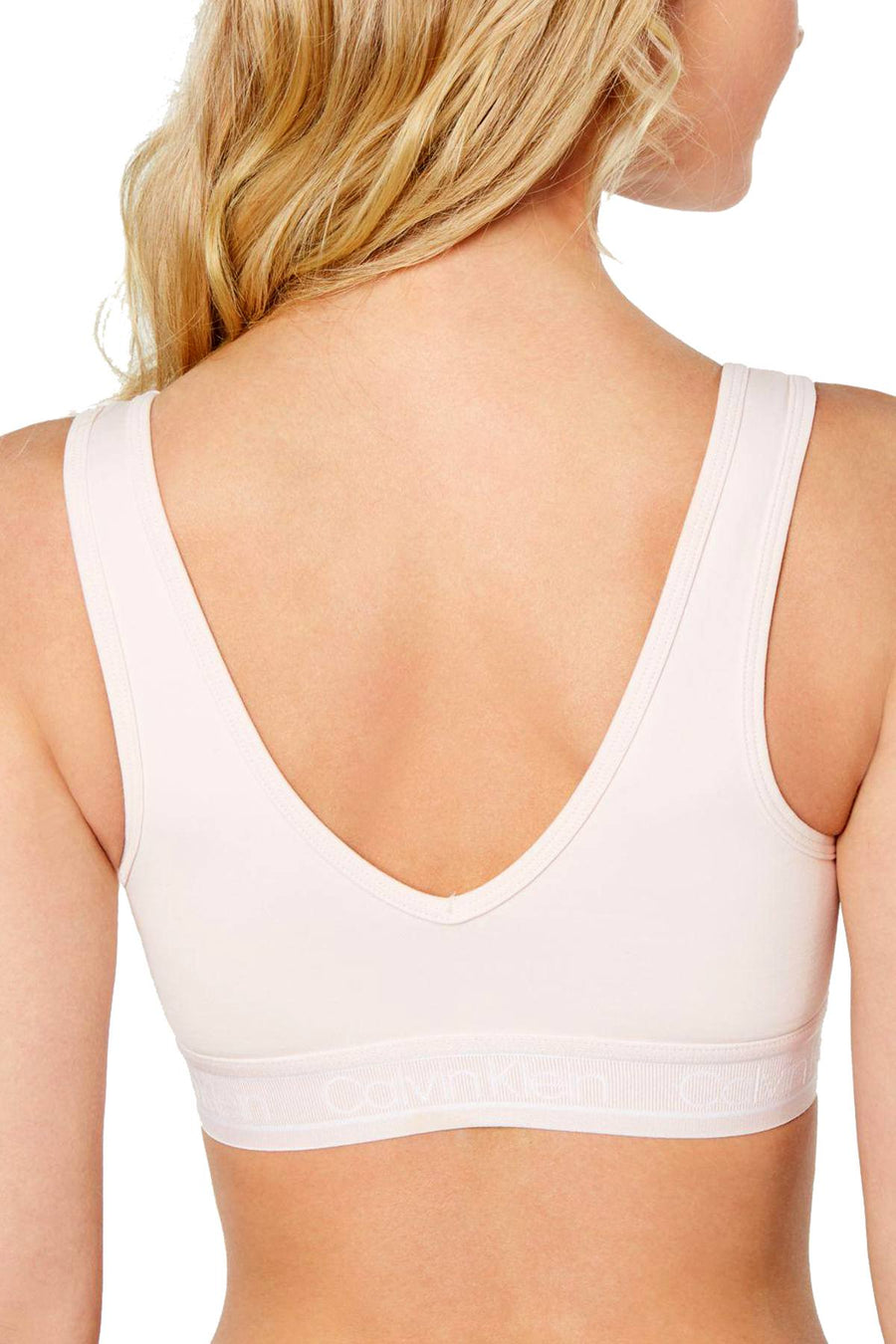 Calvin Klein Unlined Reversible Bralette in Nymphs Thigh