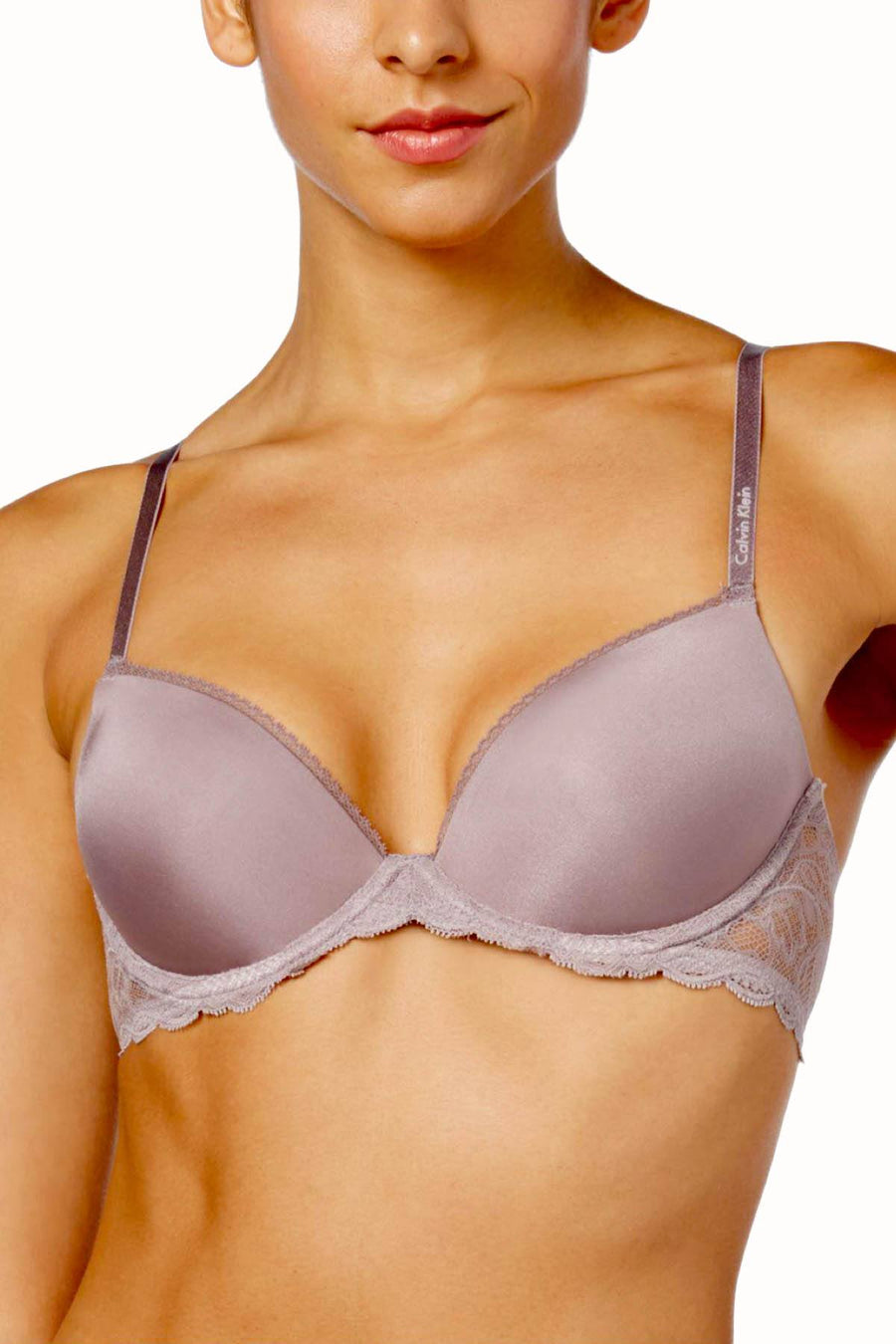 Calvin Klein Violet-Dust Seductive Comfort Lace Demi Bra