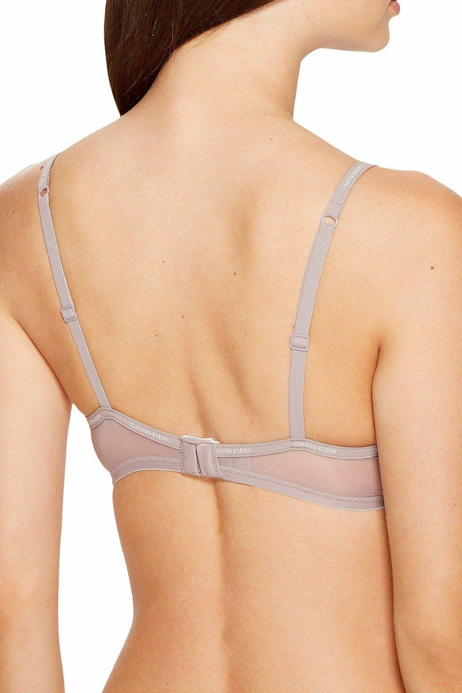 Calvin Klein Violet-Dust Sheer Marquisette Lightly-Lined Demi Bra