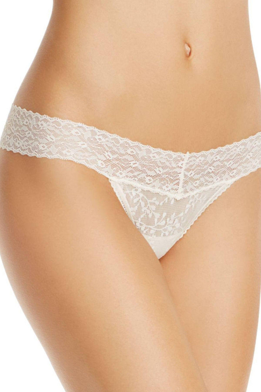 Calvin Klein White Bare-Lace Thong