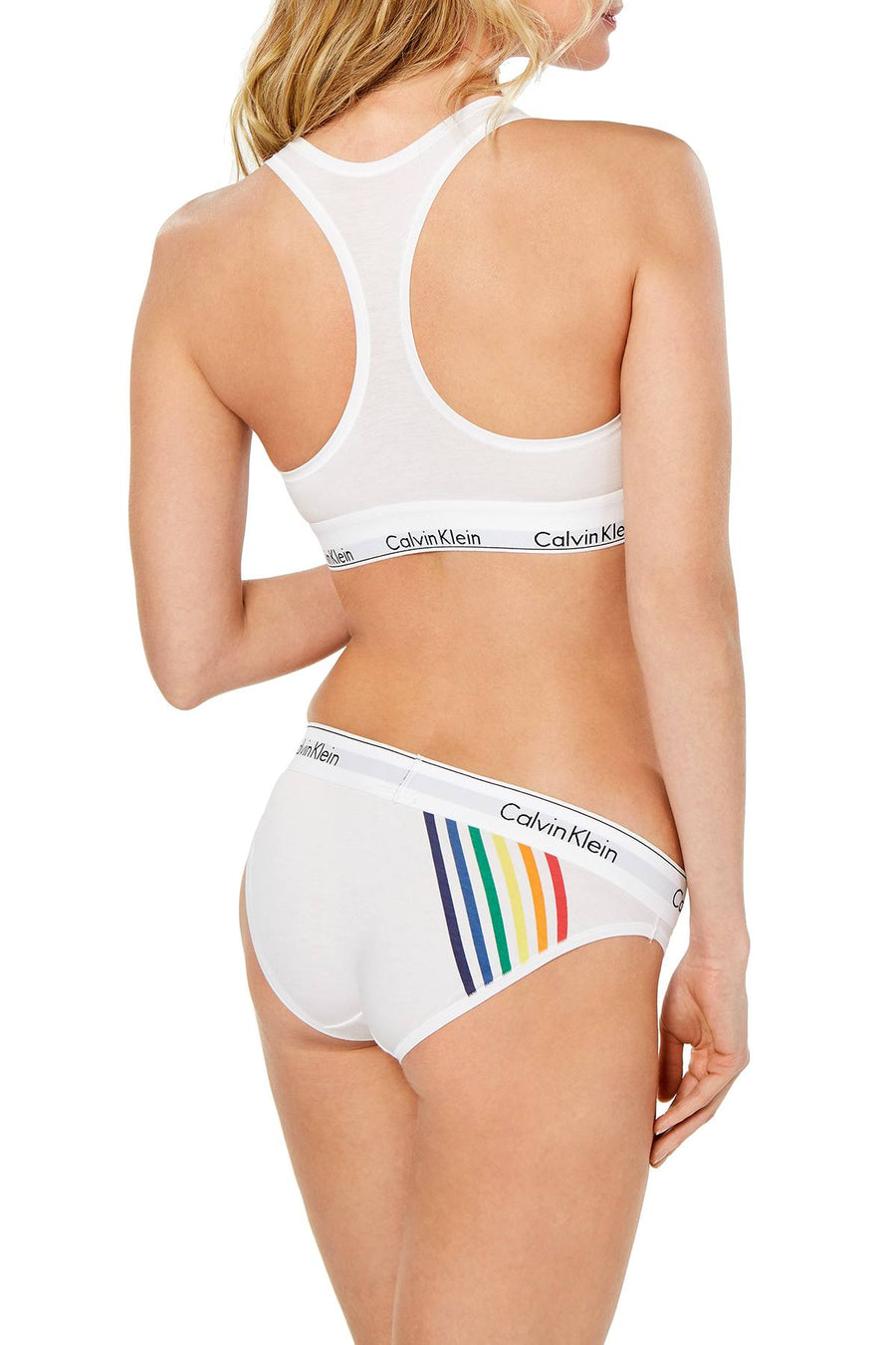Calvin Klein White Pride Limited Edition Modern Cotton Rainbow Bikini Brief