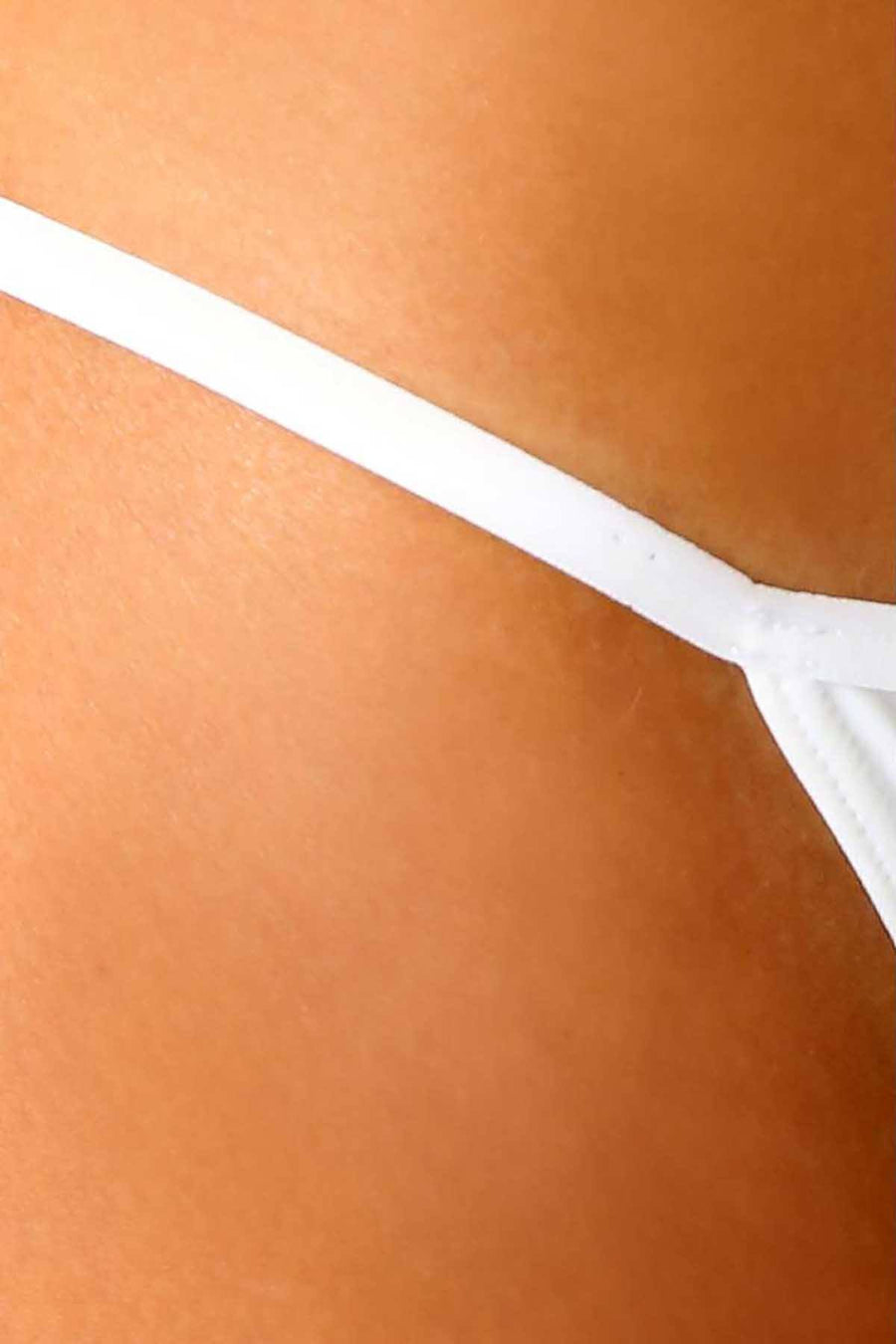 Calvin Klein White Sleek String Bikini Brief