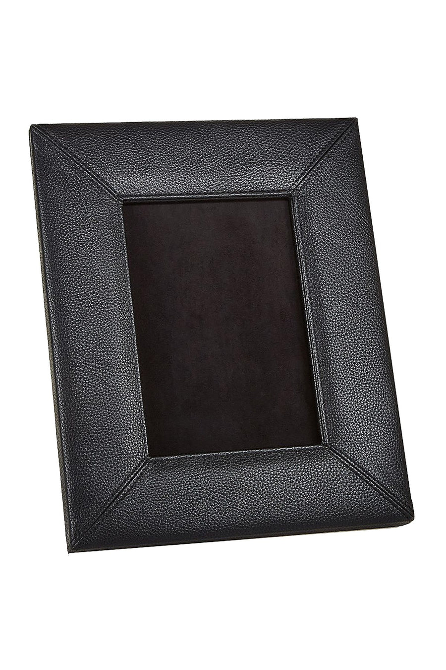 Campo Marizo Black Pebbled Faux-Leather Picture Frame