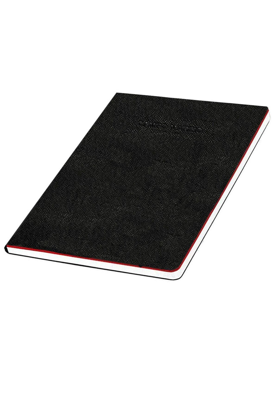 Campo Marzio Black/White Pebbled Faux-Leather Journal