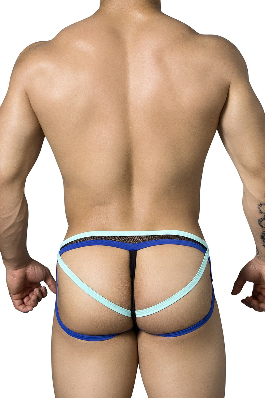 Candyman Black/Blue Gum Jock-Thong